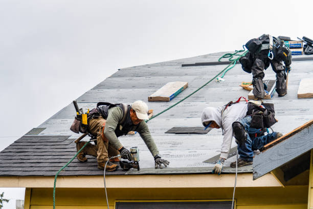 Professional Gutter Installation technician working in Saint Helens, OR